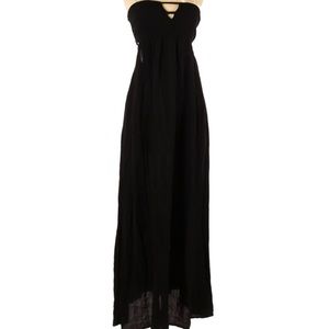 Women’s casual black maxi dress